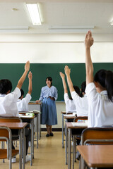 中学生の授業風景