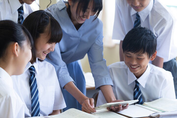 中学生の授業風景