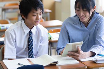 中学生の授業風景