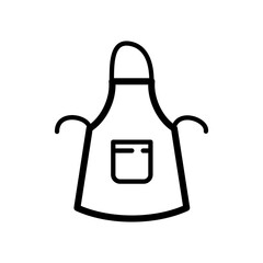 apron icon vector symbol template