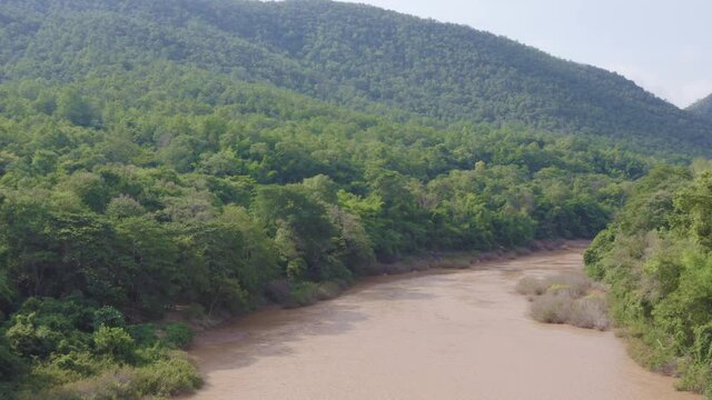 Nan River north of Thailand at NAN province