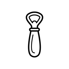 bottle opener icon vector symbol template