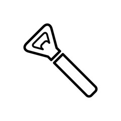 bottle opener icon vector symbol template