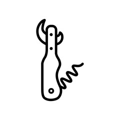bottle opener icon vector symbol template