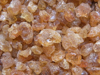 Orange color raw dried edible acacia gum