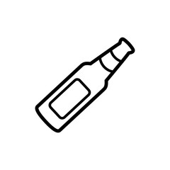 bottle beer icon vector symbol template