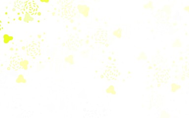 Light Green, Yellow vector pattern with random forms.