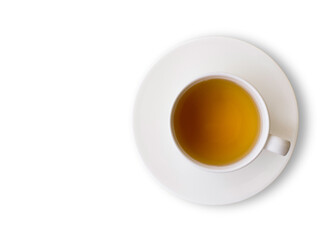 cup of tea isolated on white