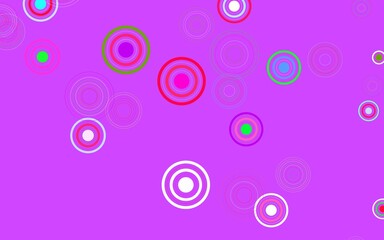 Light Pink, Green vector backdrop with dots.