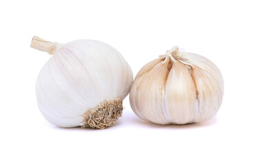 garlic isolated on white background