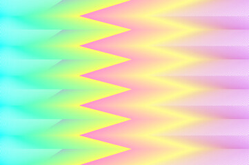 Obraz premium The blending Zigzag lines in Multi colors. The blending Effect makes an interesting pattern and harmonize colors.