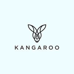 kangaroo Logo vector silhouette icon