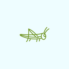 grasshopper logo vector silhouette icon