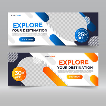 Travel Tours banner template