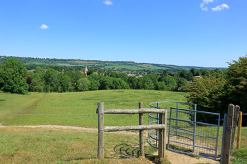A landscape scene looking out over the Westerham countryside