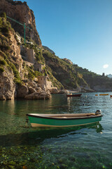 Naklejka na ściany i meble The shore of Conca dei Marini, Amalfi Coast, Italy