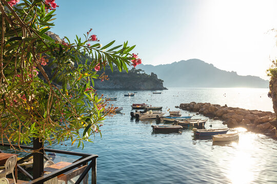 The shore of Conca dei Marini, Amalfi Coast, Italy
