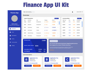 Finance Management Dashboard UI Kit