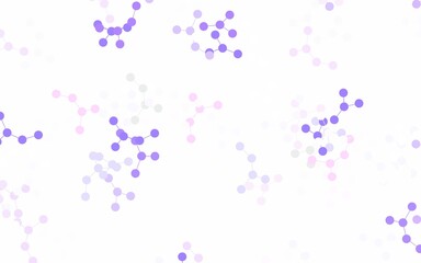 Light Purple, Pink vector background with forms of artificial intelligence.