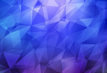 Light BLUE vector polygon abstract backdrop.
