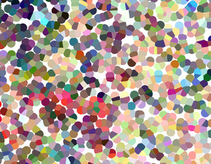 Mixed color background with chains of dots and circles