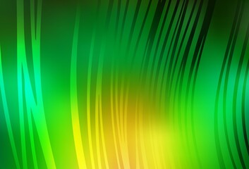 Light Green, Yellow vector pattern with lines.