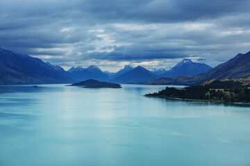 Naklejka premium New Zealand lakes