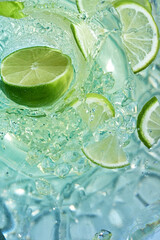 Glass with a fruit drink.