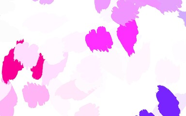 Light Pink vector pattern with random forms.