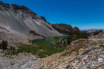 high sierra alpine lake