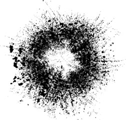 Texture Background. Circle Brush Stroke . Grunge Shape . vector 