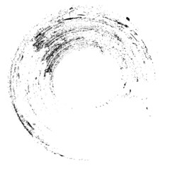 Texture Background. Circle Brush Stroke . Grunge Shape . vector 