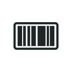 Barcode vector icon illustration on white background