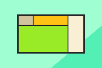 Color geometric design, vector background.