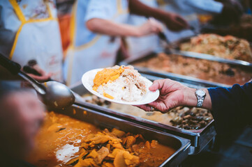 The concept of free food : Helping fellow human beings in society by giving food donations