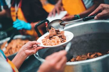 Charity food for the poor and the homeless : The concept of Sharing food to the poor