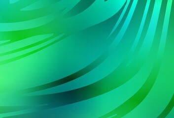 Light Green vector colorful blur background.