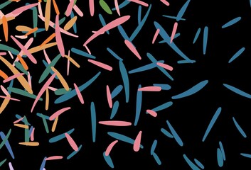 Dark Multicolor vector background with straight lines.