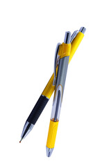 pen Isolated on White Background  with copy space and clipping path. There are many colors to choose from, such as , yellow, black, pink, red, white, blue, purple and green.