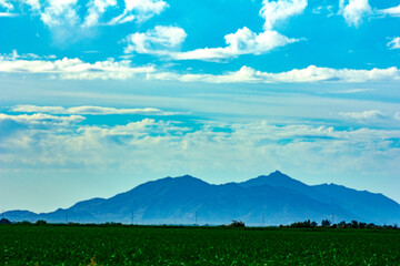 landscape with clouds