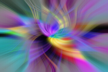 colorful and abstract twirl created in a creative way