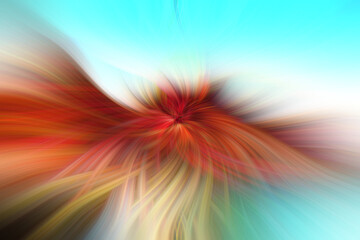 colorful and abstract twirl created in a creative way