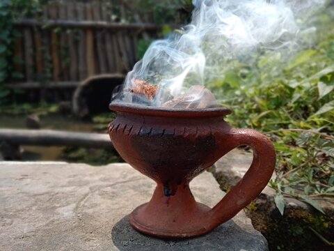 Traditional Bengali incense burner
