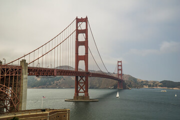 San Francisco, the bay and the Golden Gate Bridge