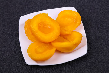 Sweet marinated peach