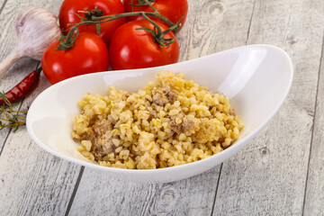 Bulgur with meat