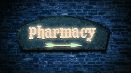 Street Sign to Pharmacy