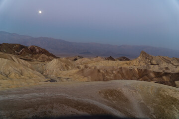 California, death valley, Zabriskie point at dawn