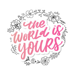 Travel life style inspiration quotes lettering. Motivational typography. Calligraphy graphic design element. Collect moments Old ways wont open new doors. Lets go explore. Every picture tells a story