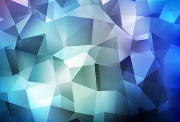 Light BLUE vector abstract polygonal background.